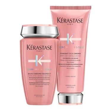 Imagem de Kit Kérastase Chroma Absolu Respect Shampoo 250ml + Cond Pq