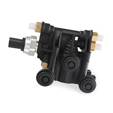 Imagem de JDMON Fornecimento de bloco de válvula de suspensão a ar compatível com Land Rover LR3 2005-2009, LR4 2010-2013, Range Rover Sport 2006-2013 substitui RVH000046 RVH000070