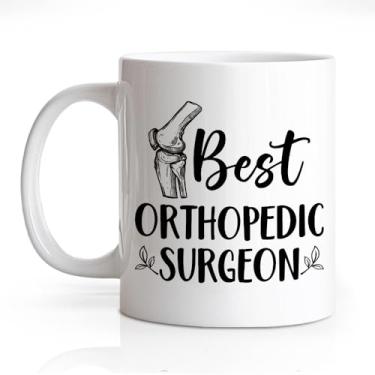 Imagem de DYJYBMY Melhor caneca de médico ortopédico, xícara de chá ortopédica engraçada, ortopedista especialista em quiropraxia presentes de apreciação de aniversário, estudantes de medicina ortopédica