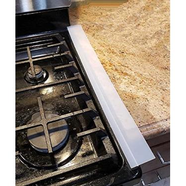 Imagem de Dependable Industries inc. Essentials Conjunto De 2 Tampas Para Vão Fogão Cozinha, Grau Alimentício, Resistente A Altas Temperaturas, Ponte Entre Lavadora E Secadora (Transparente Fosco)