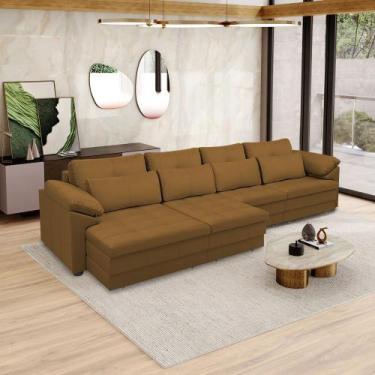 Imagem de Sofá Retrátil Elétrico Sala de Estar Nolan Bipartido 414cm Conforto Pr