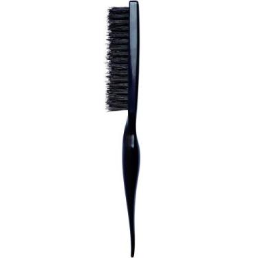 Imagem de Marco Boni Hairstyle Wood Escova de Cabelo Fina para Acabamento Preto 