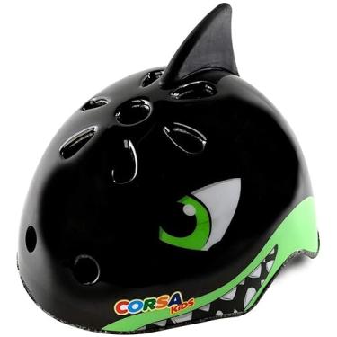Imagem de Anharluka Capacete De Bicicleta Infantil, Ajustável E Multiesportivo Para Bebês, 3 Tamanhos 1 A 5 Anos Meninos Meninas (Black Shark, Pp)
