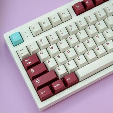 Imagem de Conjunto de teclas Doubleshot com 163 teclas Doubleshot Cherry Profile Yuru para 61/64/87/104/108 Cherry Mx Switches Teclado Mecânico