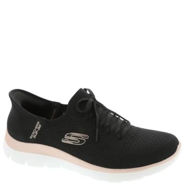 Imagem de Skechers Tênis feminino Hands Free Slip-ins Summits-Night Chic, Bkrg=preto/ouro rosa, 36