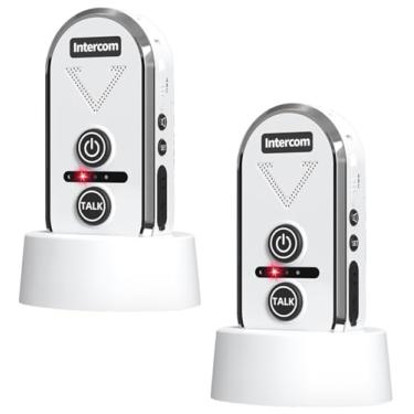 Imagem de PANDAAR Intercomunicadores sem fio para casa, sala a sala, sistema de comunicação de intercomunicação sem fio, alcance IP44 de 1,593 m, à prova d'água para casa, negócios, escritório, hospital, hotel