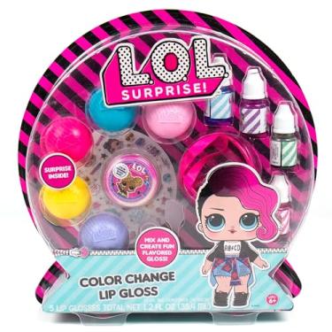 Imagem de L.O.L. Surprise! Color Change Lip Gloss By Horizon Group USA, Mix & Create 5 Color Changing Multi Flavored Lip Glosses,DIY Lip Gloss Making Kit, Containers & Decorative Stickers Included.Multicolored