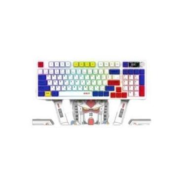 Imagem de Teclado Mecânico RGB 98 Teclas Bluetooth Com Fio Hot Swap Gundam Anime