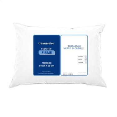 Imagem de Travesseiro Toque Algodão Antialérgico Firme 50x70CM - canella casa
