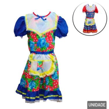 Imagem de Vestido Junino Infantil GGs - Tudo em Caixa - Genérico