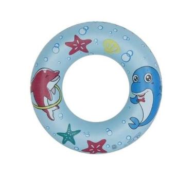 Imagem de Boia Redonda Infantil 3 Anos Piscina 50cm Azul - CRB