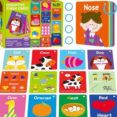 Imagem de Flashcards SpriteGRU 106 PCS Early Learning com anéis