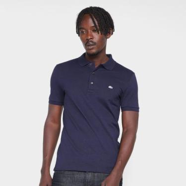 Imagem de Camisa Polo Lacoste Slim Fit Masculina, Marinho, G