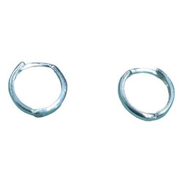 Imagem de Mini Argola , brinco masculino , segundo furo Articulada Tubo Achatado