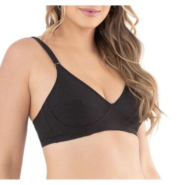 Imagem de Sutiã Sustentação Classic Algodão Del Rio Ref.40707, Preto, 42