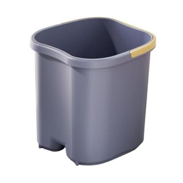 Imagem de Zialofi Banheira para pés, bacia profunda, portátil, leve, com pontos de massagem, para dormitório doméstico, pedicure, banho de pés, Azul