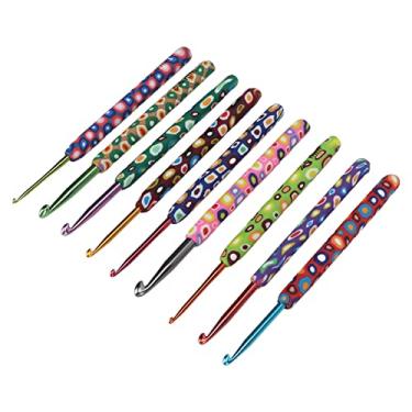 Imagem de lyrlody Ganchos de crochê Com Otimização Anatômica de Otimização de Cores Bandas Codificadas por Cores