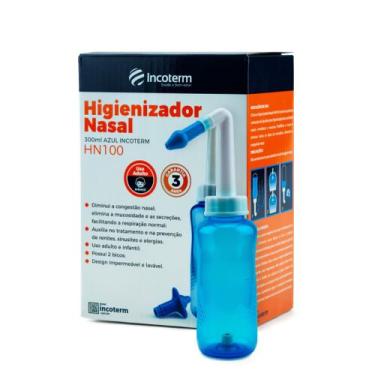 Imagem de Higienizador Nasal 300ml Azul HN100 Incoterm, Branca