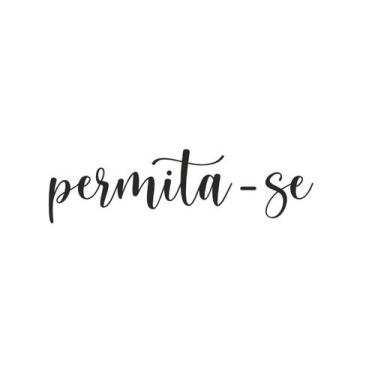 Imagem de Adorno De Parede Permita-se / Lettering - Quadro - Frase - Toque 3D