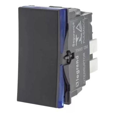 Imagem de Módulo Pulsador Minuteria Preto Legrand 611013PT Pial Plus+ - Pial Leg