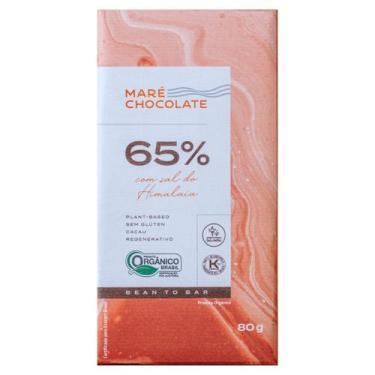 Imagem de Chocolate 65% Açúcar Demerara e Sal Rosa MARÉ 80g