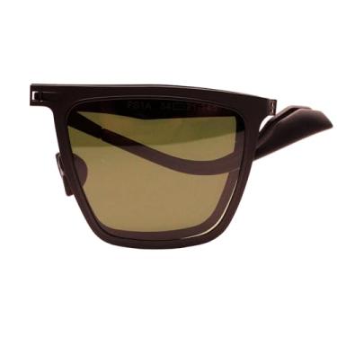 Imagem de Sarpu Tecz Óculos de sol aviador polarizado, leve, proteção UV400, dobrável, design de viagem para homens e mulheres, Cinza escuro, 54