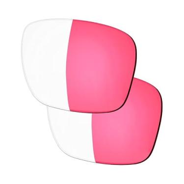 Imagem de YEIN Lentes de reposição fotocromáticas rosa para óculos de sol Ray-Ban Meta RW4008 Wayfarer, unissex, com bloqueio de luz azul