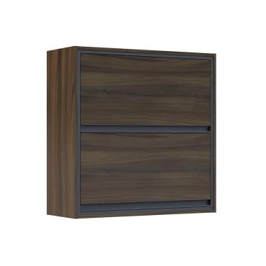 Imagem de Módulo Cozinha Thela Canela Armário c/ 2 Portas 80cm Nogueira