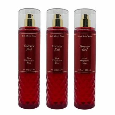 Imagem de Fine Fragrance Mist Bath & Body Works Forever Red, pacote com 3 unidad