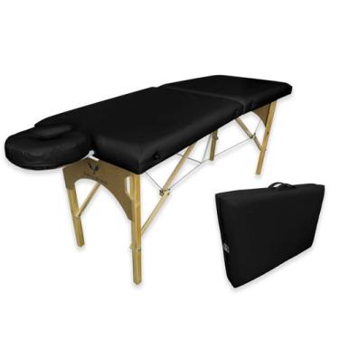 Imagem de Maca Mesa Divã Dobrável portátil Maleta fixa Reforçada Premium Estétic