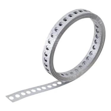 Imagem de 2X Fita Perfurada De Aço Galvanizada 19Mm X 0,40Mm X 30 Metr