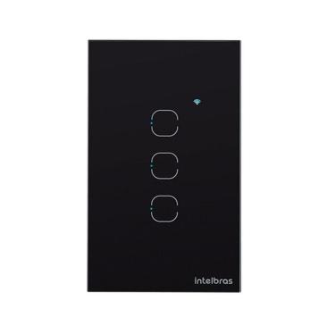 Imagem de Interruptor Smart Zigbee Touch 3 Preto Ezs 1003 4850049