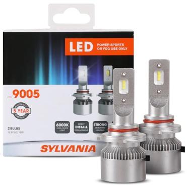 Imagem de Sylvania 9005 lâmpadas de farol de LED Powersport para uso off-road ou faróis de neblina – pacote com 2