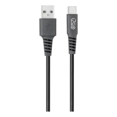 Imagem de 3X Cabo Usb-C I2Go 3M 2,4A Preto E Cinza