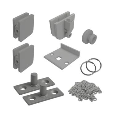 Imagem de Basculante VA Pequeno Zamac - Kit 06 – Natural Fosco