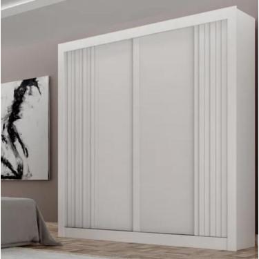 Imagem de Guarda Roupa Milano 100%MDF 2 Pts Branco - Leifer - Leifer Móveis Ltda
