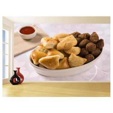 Imagem de Papel De Parede Alimentos Salgados Coxinha Bar 3,5M Al508