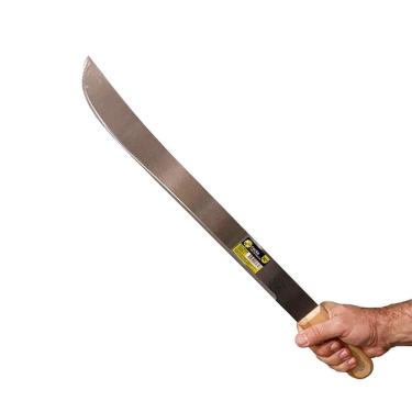 Imagem de Facão para mato 20 cabo de madeira fultang inox 64cm podão