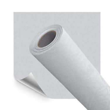 Imagem de Papel de Parede Arabesco Cinza Claro 500x60cm Adesivo Texturizado Reve