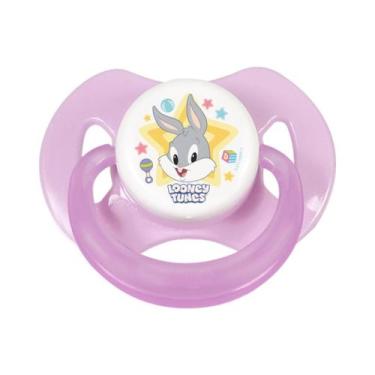 Imagem de Baby go chupeta looney tunes com capuz 3913 rosa orto 1