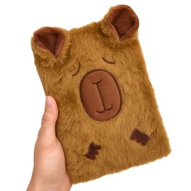 Imagem de Caderno Escola Pautado De Capivara Pelúcia Fofa 80 Folhas - Polibrinq