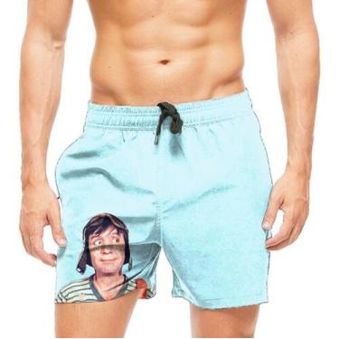 Imagem de Short Praia Shorts Banho Mauricinho Chaves Roberto 106 - smoke, Preto,