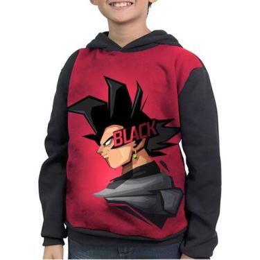 Imagem de Casaco Moletom Infantil Dragon Ball Goku Super Sayajin Black - smoke, 
