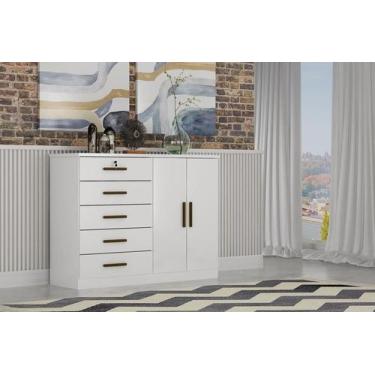 Imagem de Cômoda para Quarto com Sapateira 5 Gav - Seul Novo Horizonte - Móveis 