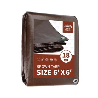Imagem de Lona RAINDEWAY Super Heavy Duty 18 Mil Brown 1,8x1,8m