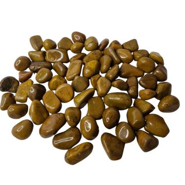 Imagem de Pedra Jaspe Amarelo 1 a 2 cm Rolada 250g Natural