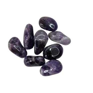 Imagem de Pedra Natural Ametista Chevron 3 a 6 cm Rolada 250 gramas