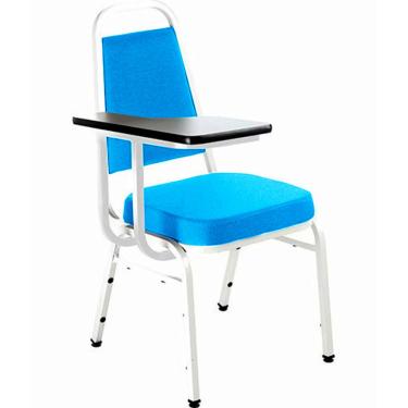 Imagem de Cadeira Universitária Empilhável Linha Hotel Plus Azul