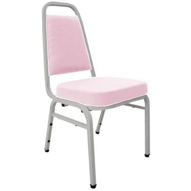 Imagem de Cadeira Empilhável para Auditórios Linha Hotel Plus Rosa