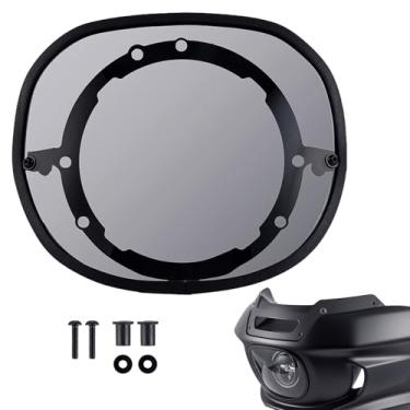 Imagem de Capa de farol Low Rider ST, capa de farol de motocicleta Harley, capa de proteção de farol de fumaça compatível com 22-25 Harley Softail Low Rider ST, 22 El Diablo